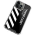 Black and White Stripes iPhone 15 Pro Clear Case
